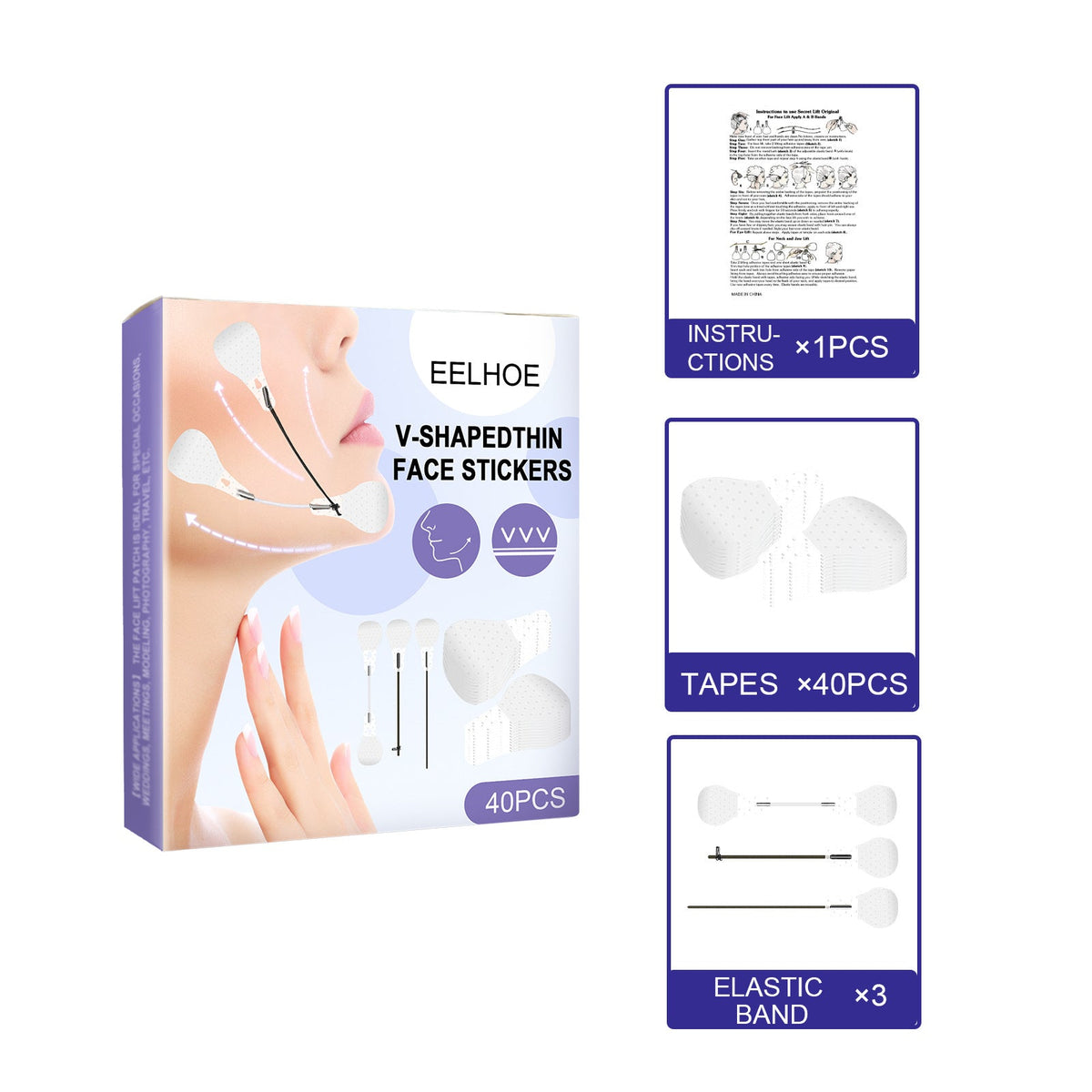 V-Shaped Face Lifting Patches for Defined Contours