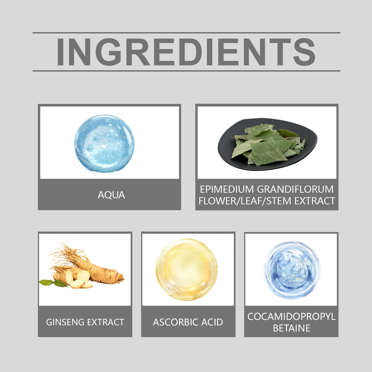 Men's Epimedium Shower Gel for Hydrated, Fragrant Skin