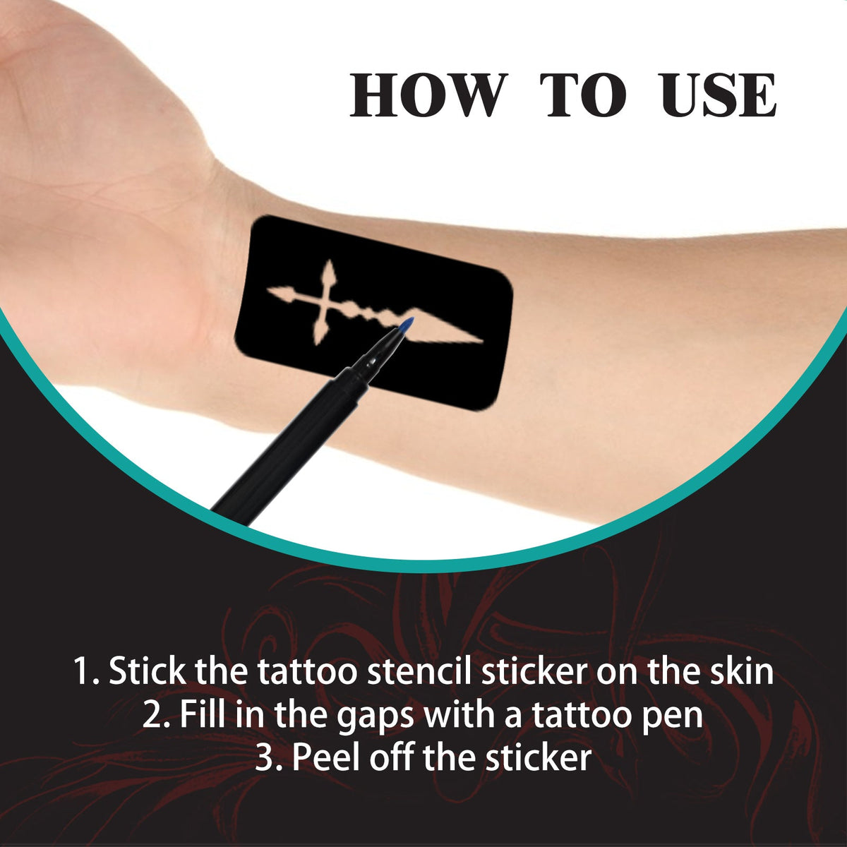 Temporary Tattoo Pens for Colorful Washable Body Art