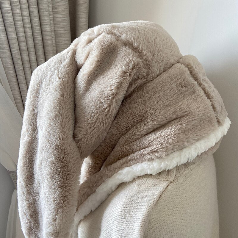 Bunny Ear Hooded Scarf Set — Cute 3‑in‑1 Winter Accessory
