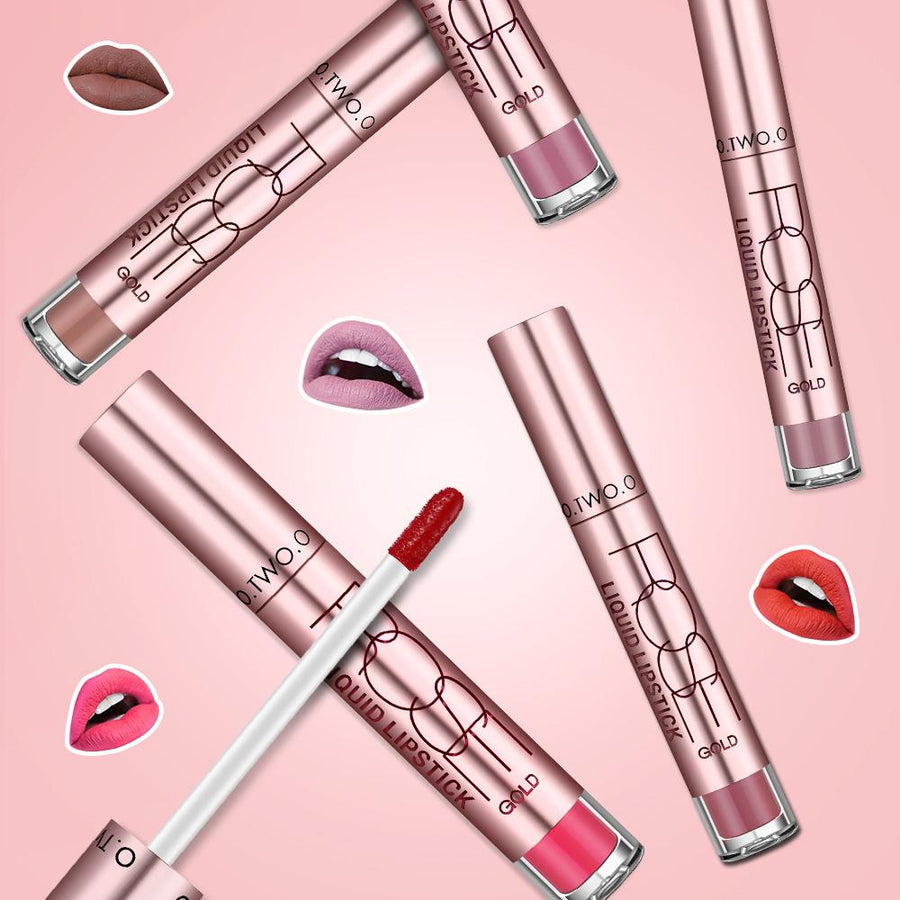 12-Shade Liquid Lipstick for Bold, Colorful Lip Looks