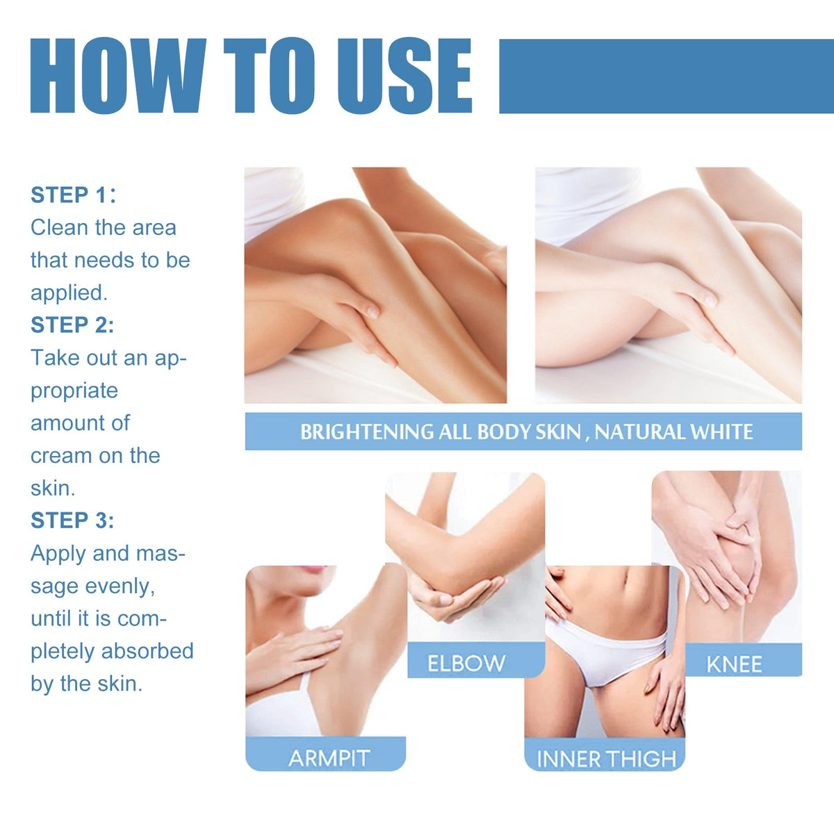 Underarm & Body Brightening Cream for Dark Spots