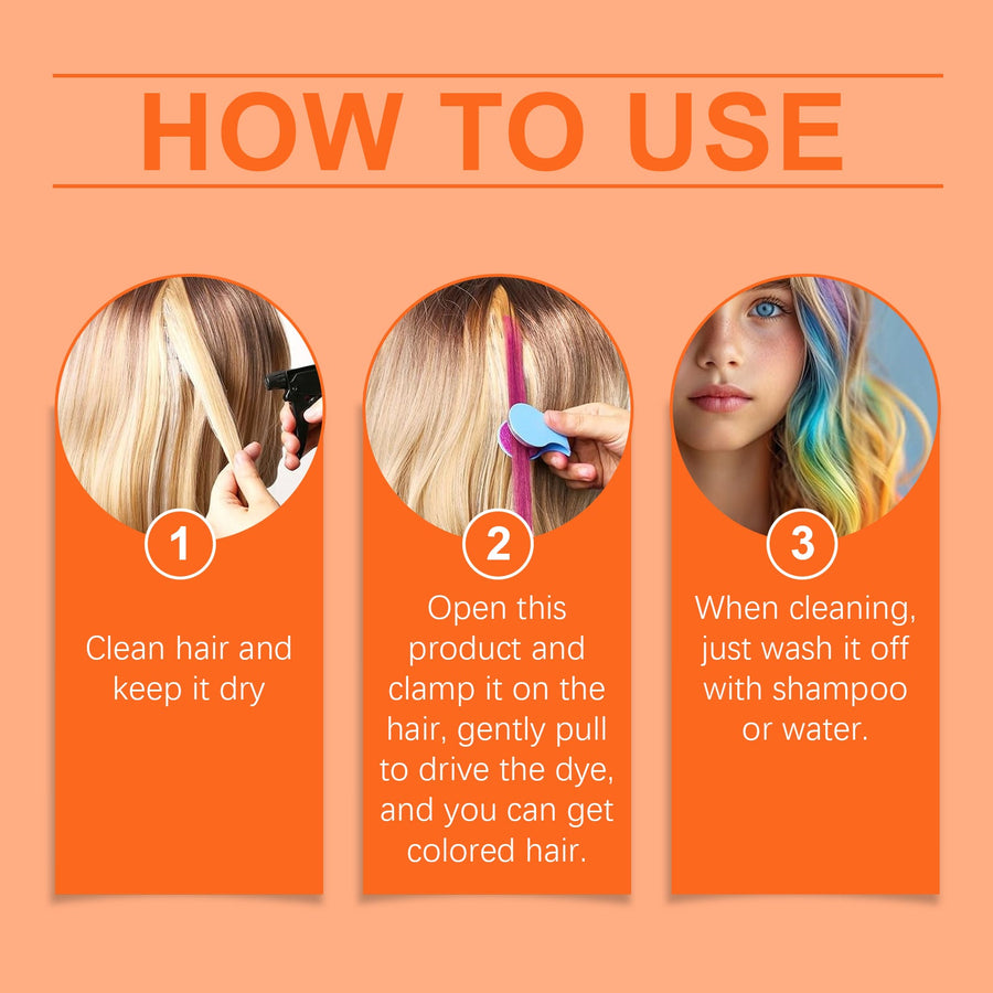 Green Hair Dye Powder for Instant, Washable Party Color