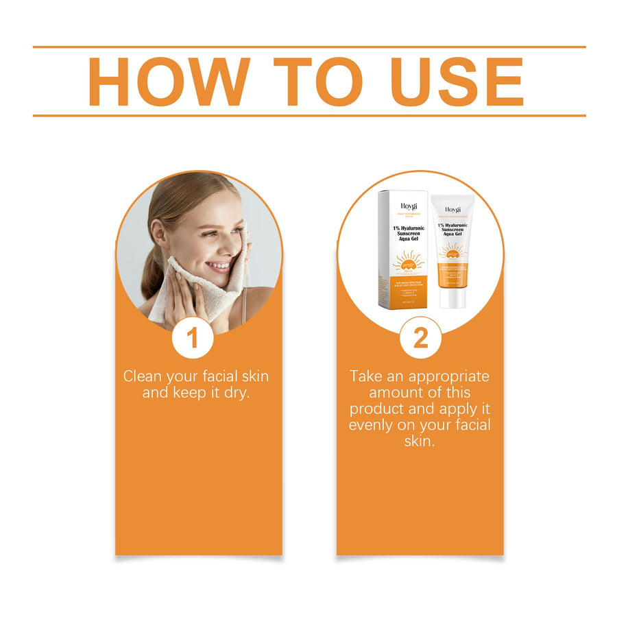 Hyaluronic SPF50+ Gel Sunscreen for Face and Body Daily