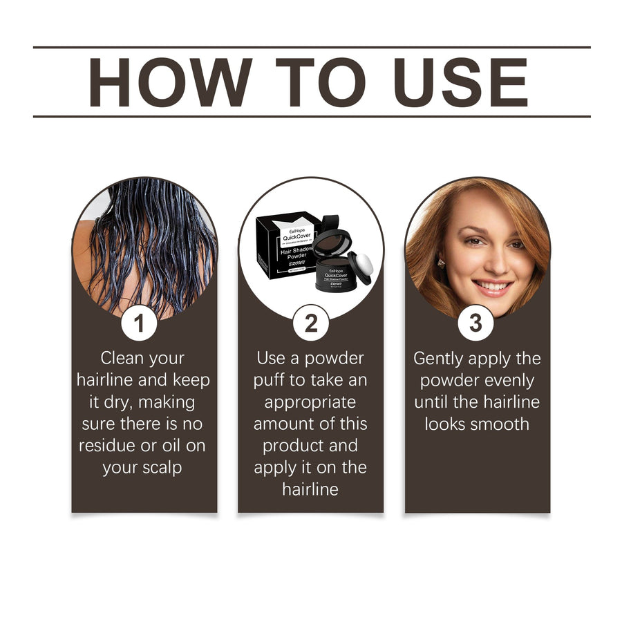 Brown Hairline Powder for Fuller-Looking Hair Coverage