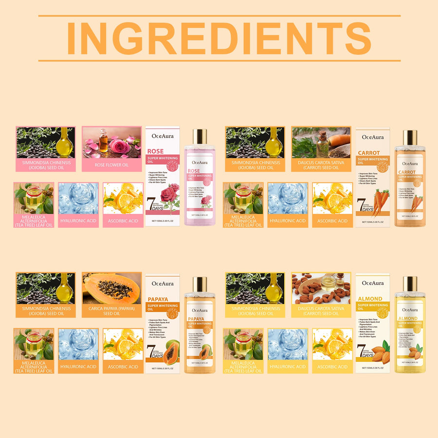 Carrot Body Oil for Even Tone and Deep Hydration
