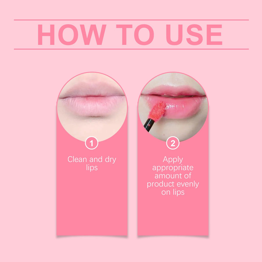 Pink Lip Oil Gloss for Moisturized, Glossy-Looking Lips