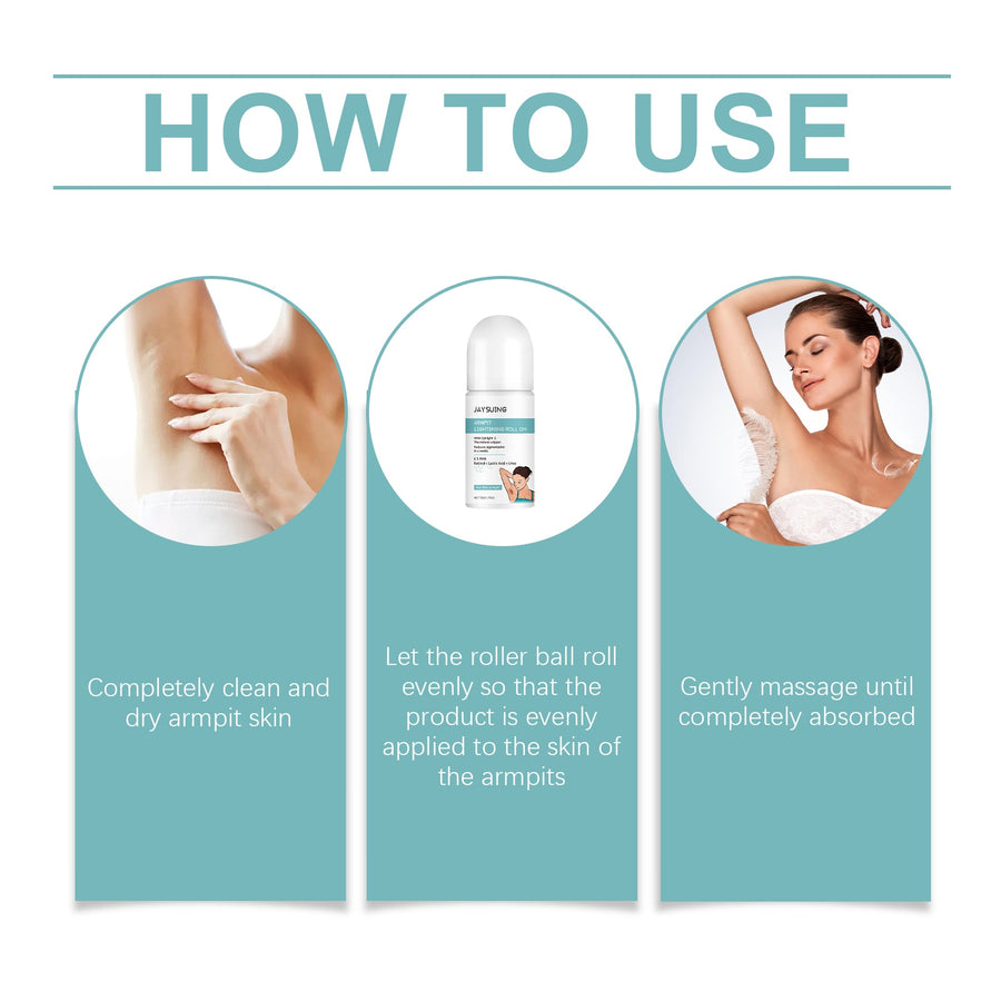 Underarm Brightening Roll-On for Dark, Rough Skin