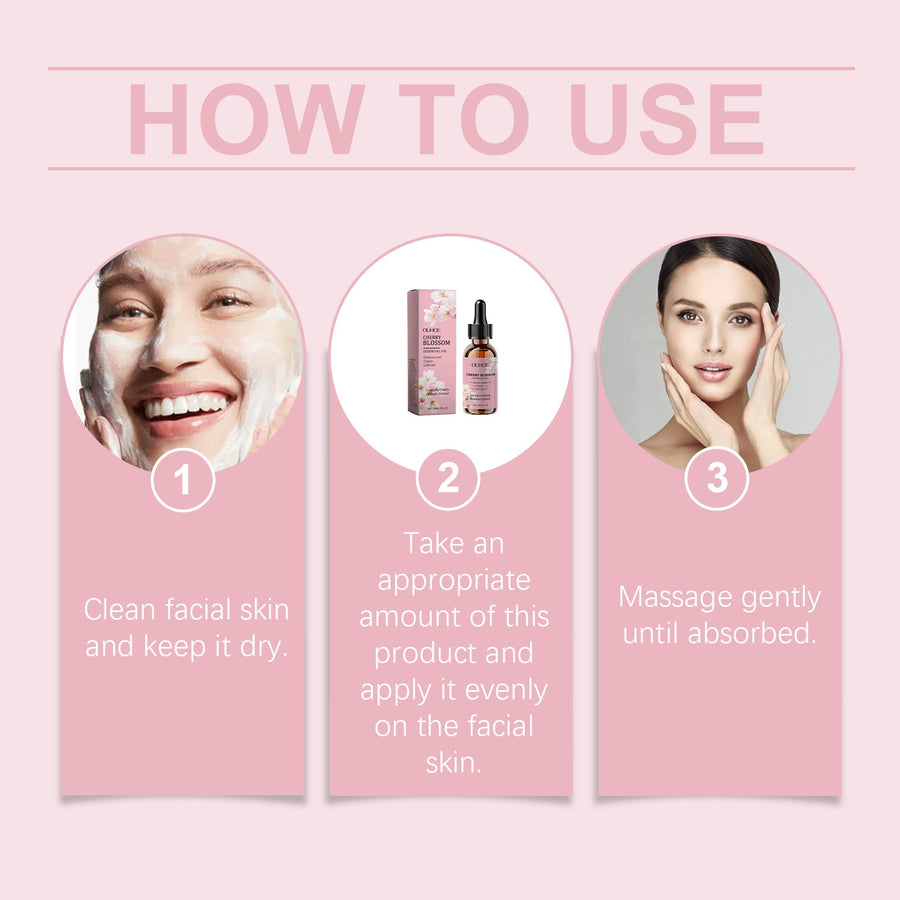 Cherry Blossom Facial Oil for Deep Moisture & Glow