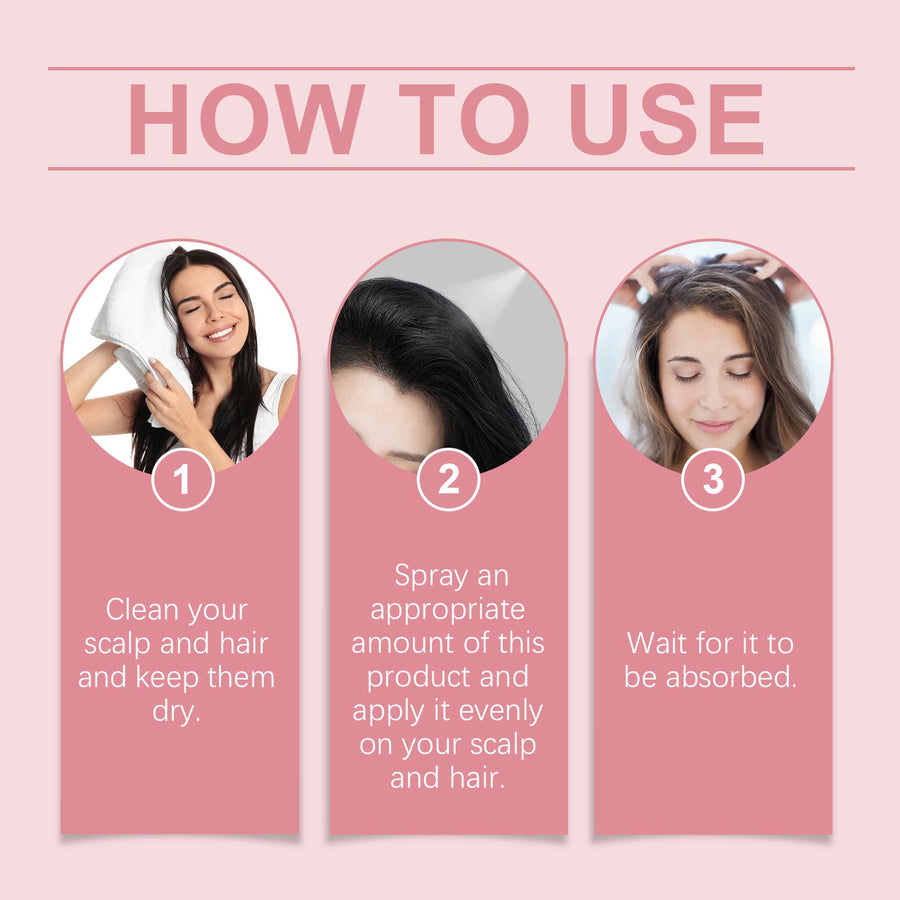 Hair Spray for Scalp Moisture & Stronger-Looking Hair
