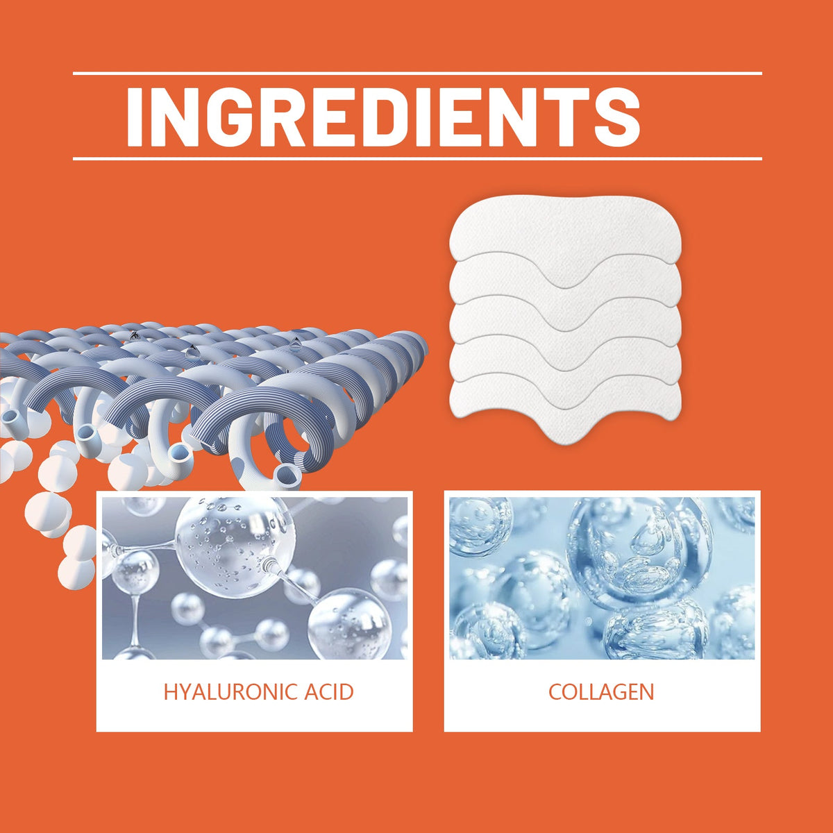 Hydrolyzed Collagen Forehead Patch for Smoother Fine Lines
