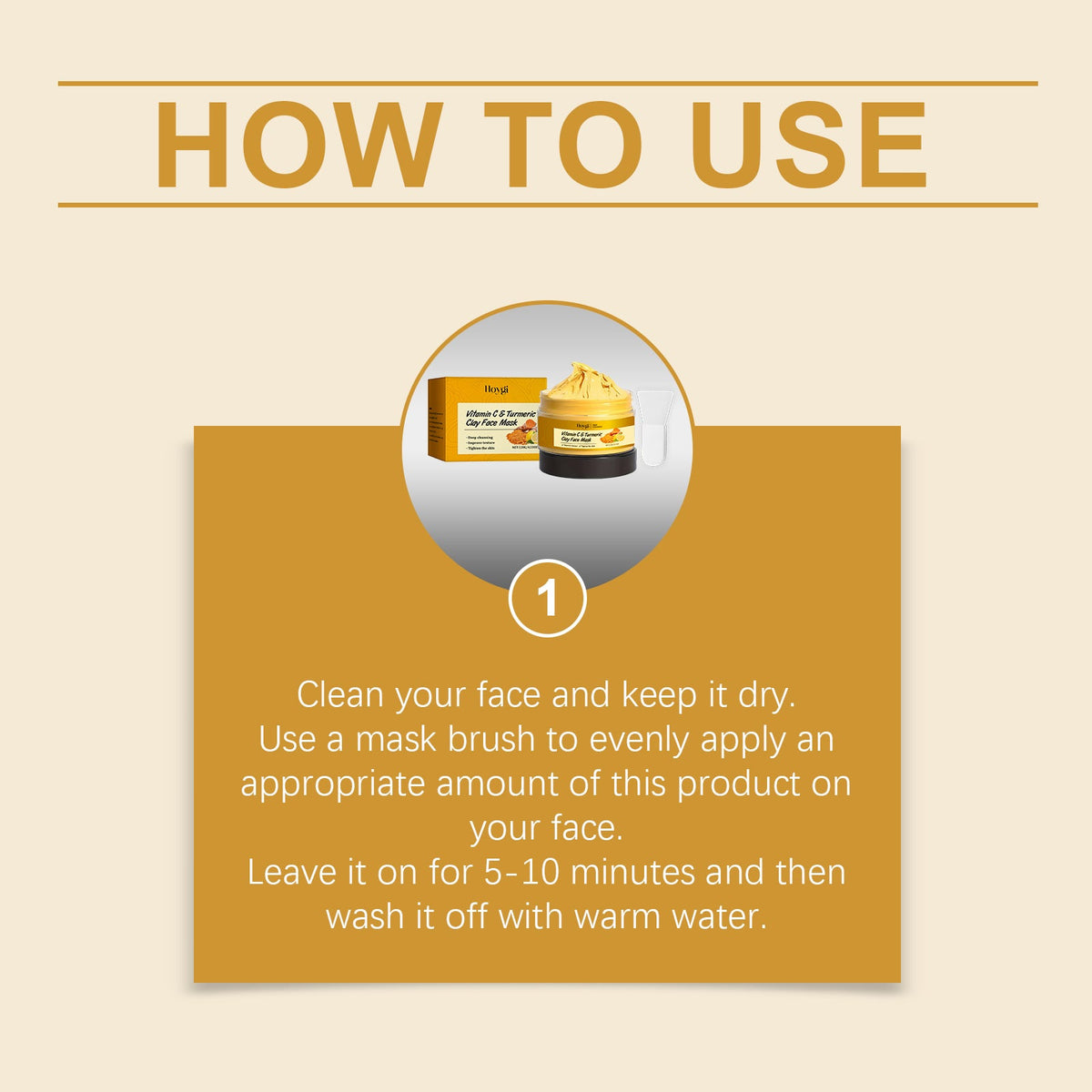 Turmeric Mud Mask for Clogged Pores & Dull Skin