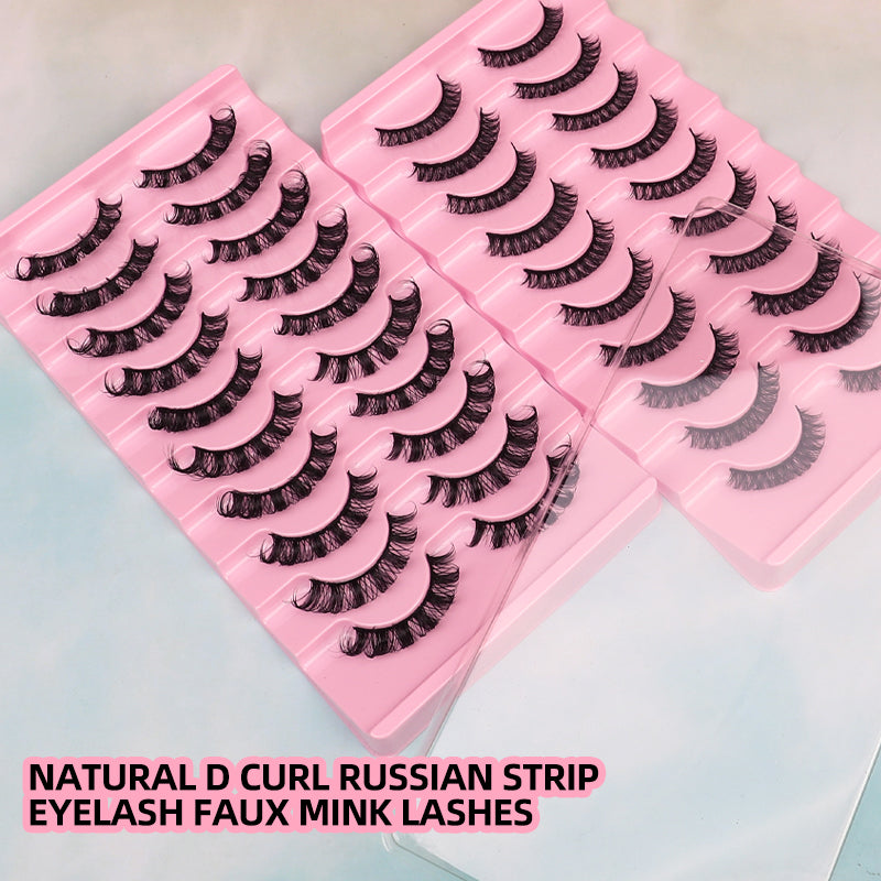 Russian Volume False Eyelashes – Dramatic DD Curl Set
