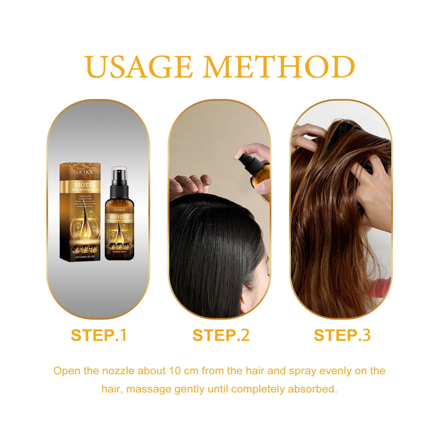 Hair Growth Serum with Biotin for Stronger Roots