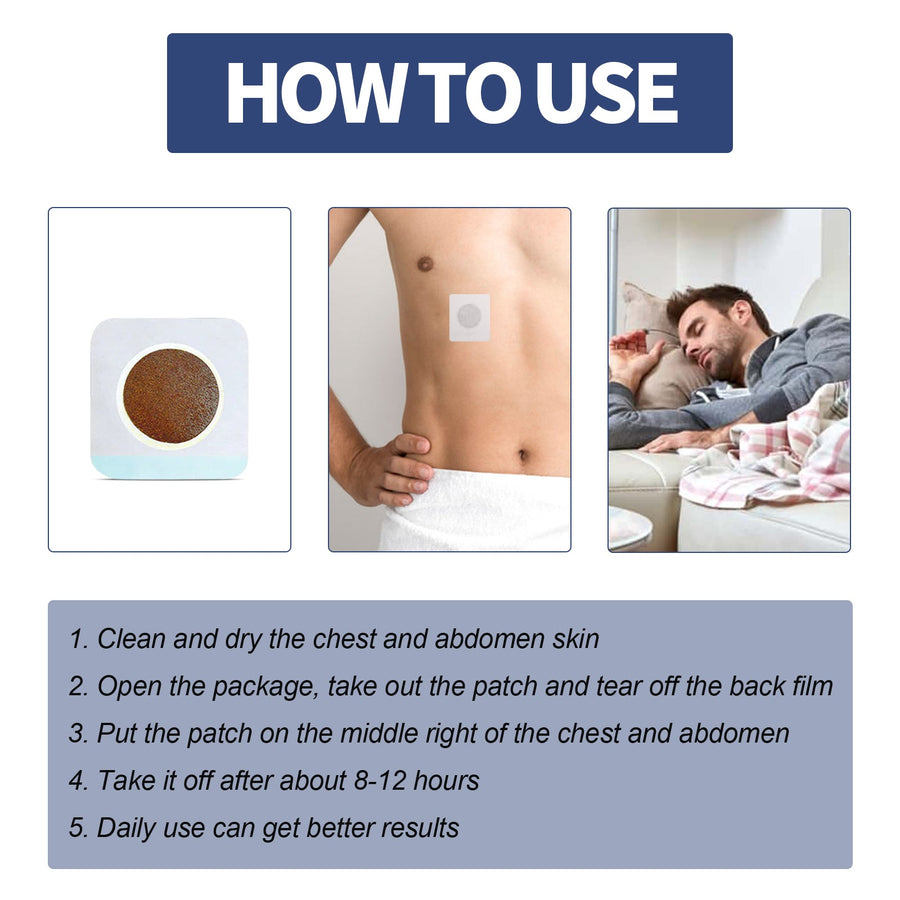 Navel Patch for Bloating & Abdominal Comfort, 50-Pack
