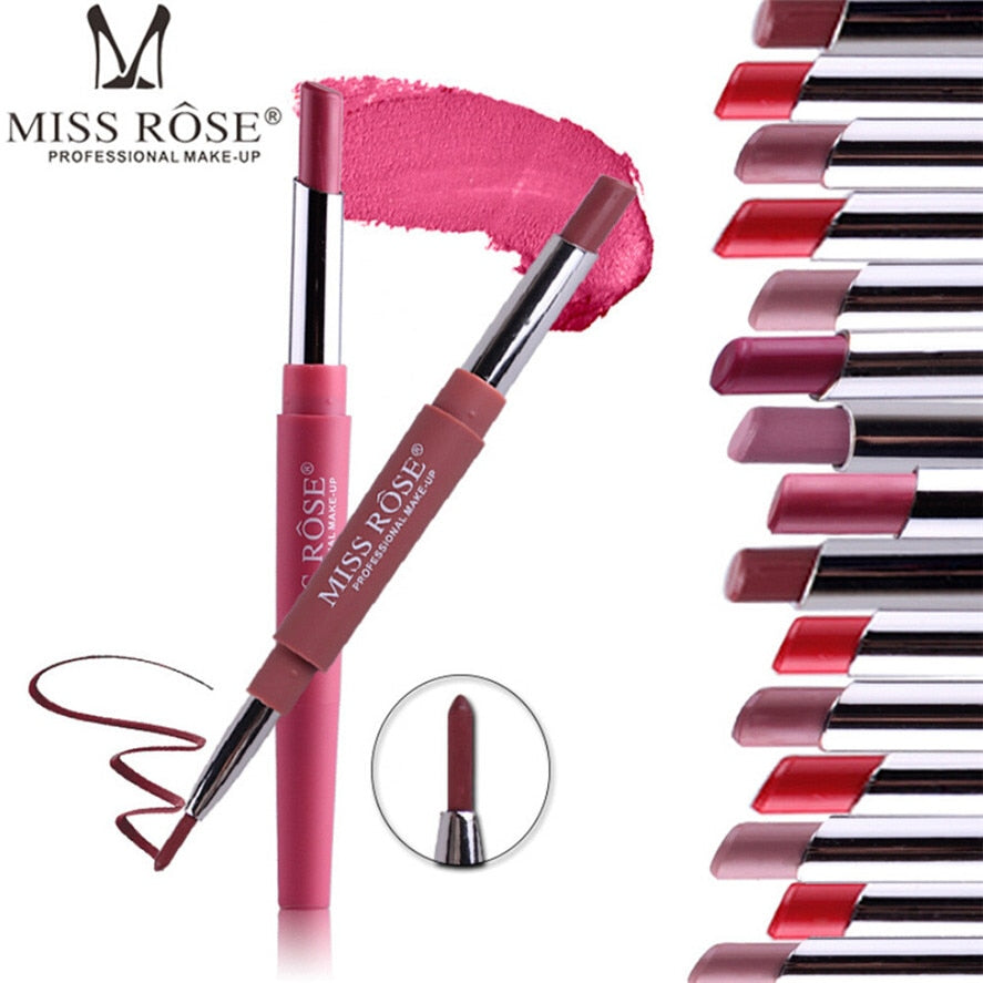 Miss Rose Double-Ended Lip Liner Pencil for Defined Lips