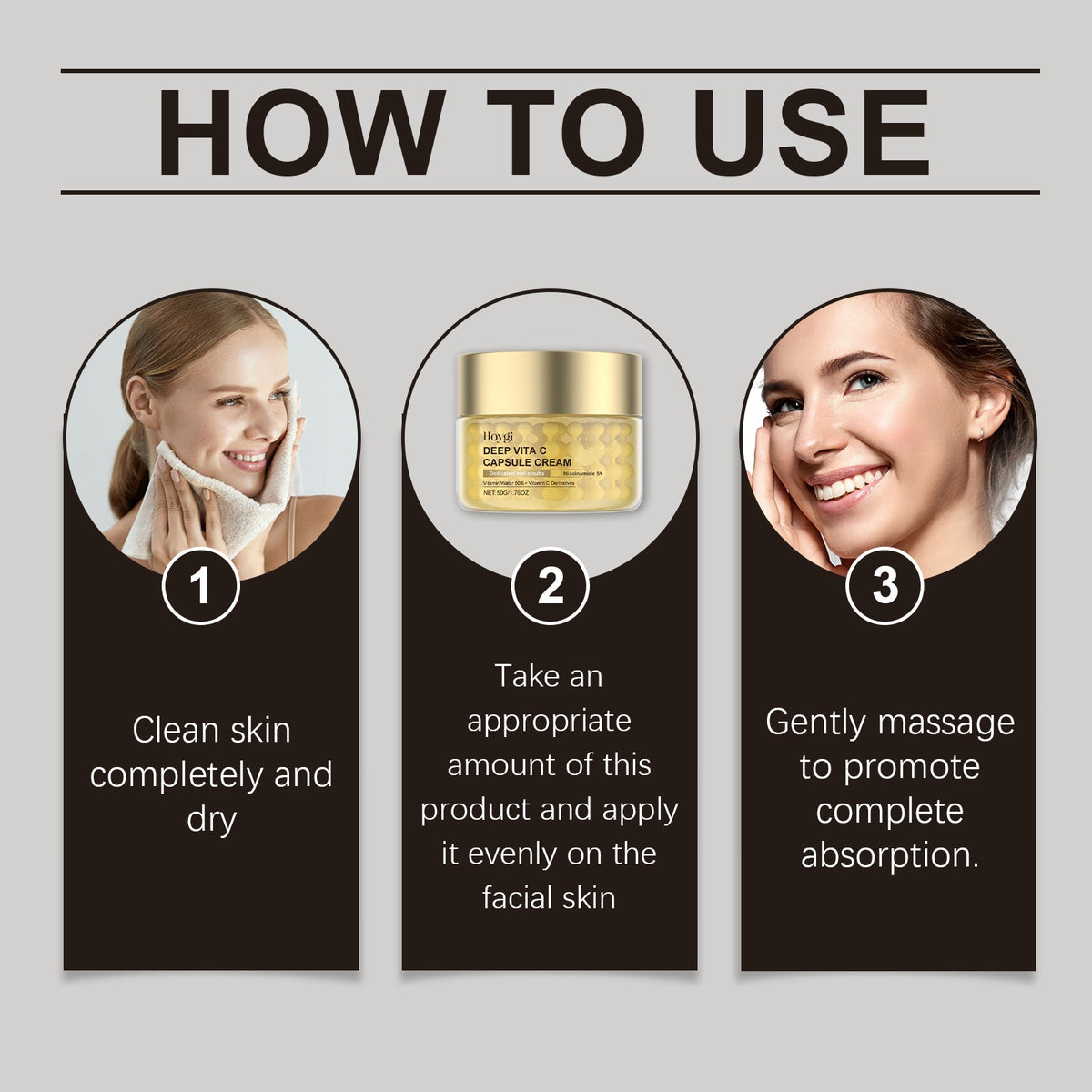 Hoygi Vitamin C Moisturizer for Dull Uneven Skin Tone