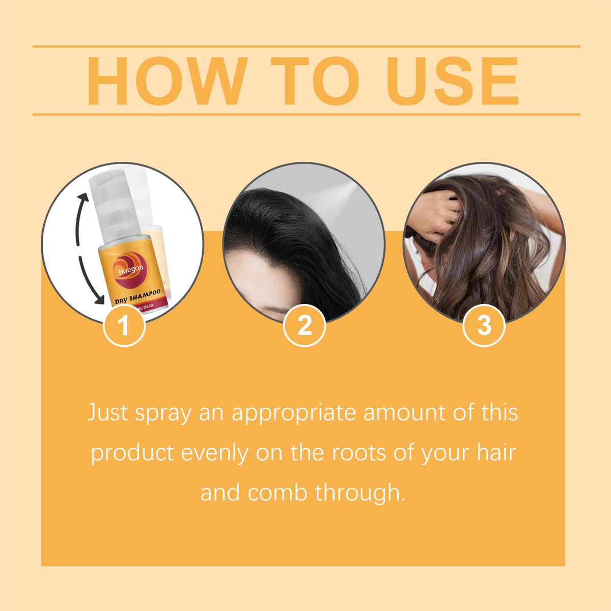 Leave-In Dry Shampoo Spray for Fresh Hair Anywhere