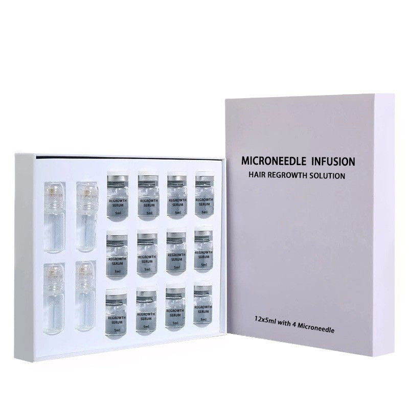 Microneedle Hair Regrowth Serum Kit – Clinical-Strength