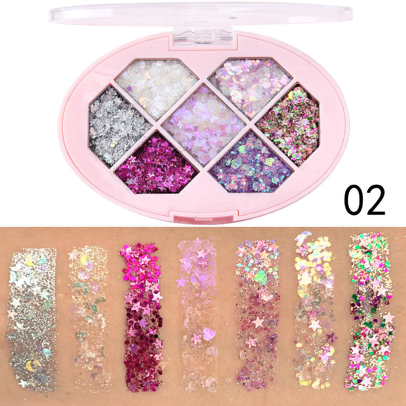 Glitter Eye Shadow Gel Palette for Bold Sparkle Looks