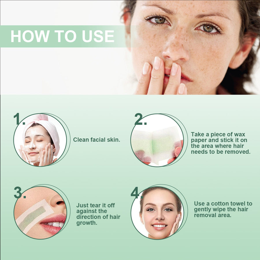 Facial Wax Strips for Fast, Smooth Upper-Lip Skin