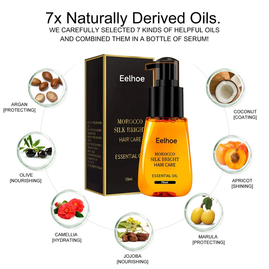Hair Essence Oil for Smooth, Frizz-Free, Silky Shine