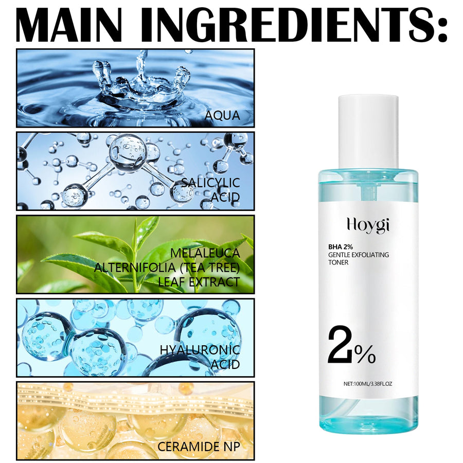 Gentle BHA Exfoliating Toner for Redness & Barrier Repair