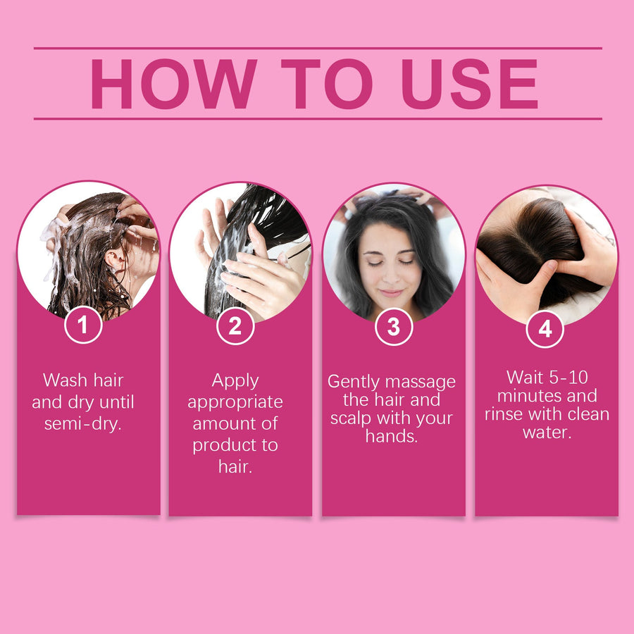 Glycolic Hair Mask for Dry, Rough Hair and Glossy Shine