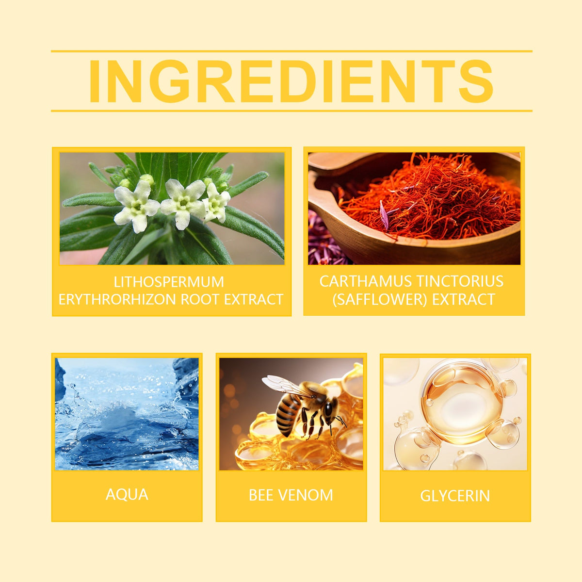 Bee Venom Cream for Visible Skin Tone Discoloration Care