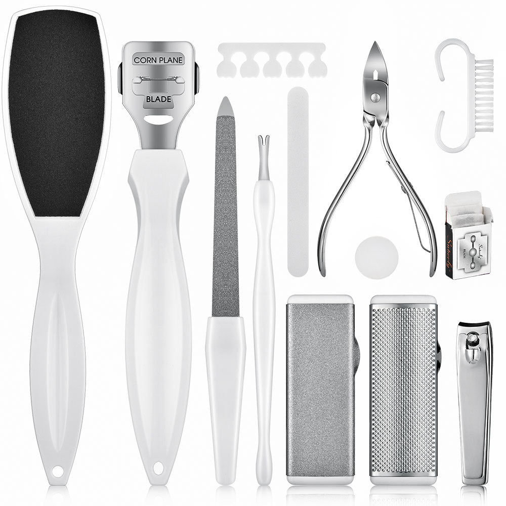 Foot Callus Remover Kit - 22 Piece Professional Pedicure Tools