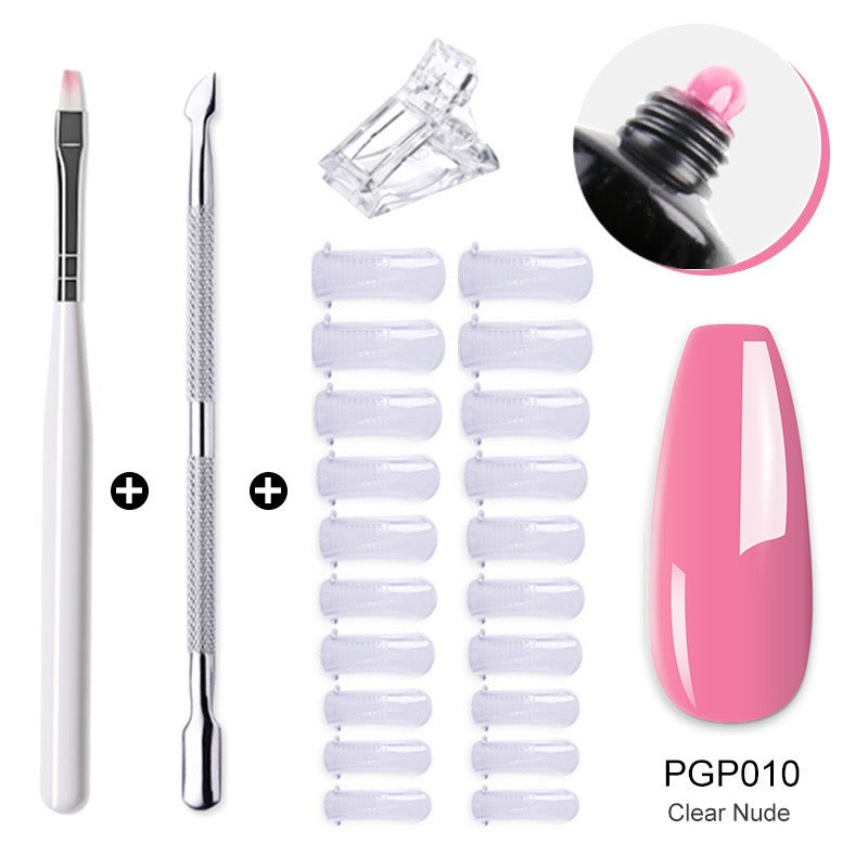 Gel Nail Extension Kit — Salon-Quality Cured Gel and Tips