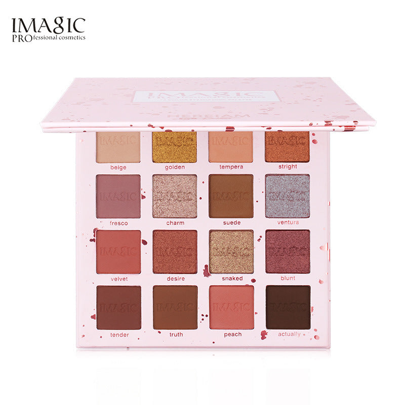 Eyeshadow Palette: 16 Colors, Matte & Pearlescent