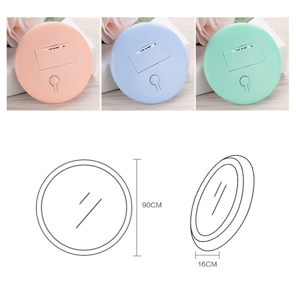 Round LED Makeup Mirror with 12 Lights — Flawless Makeup