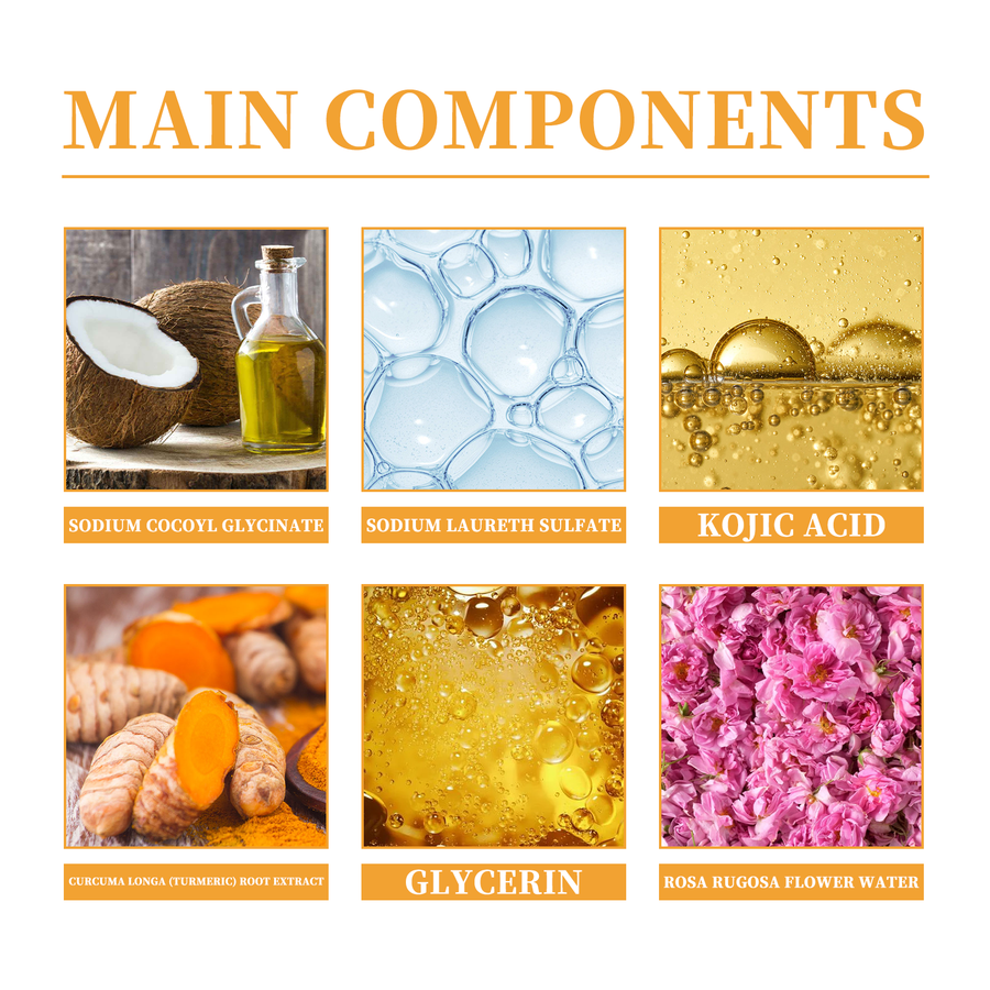 Turmeric Brightening Cleanser with Built-In Massage Brush