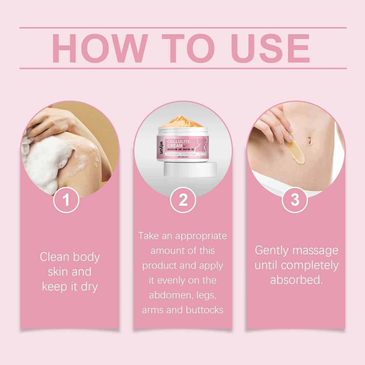 Anti-Cellulite Body Cream for Firmer Skin Elasticity
