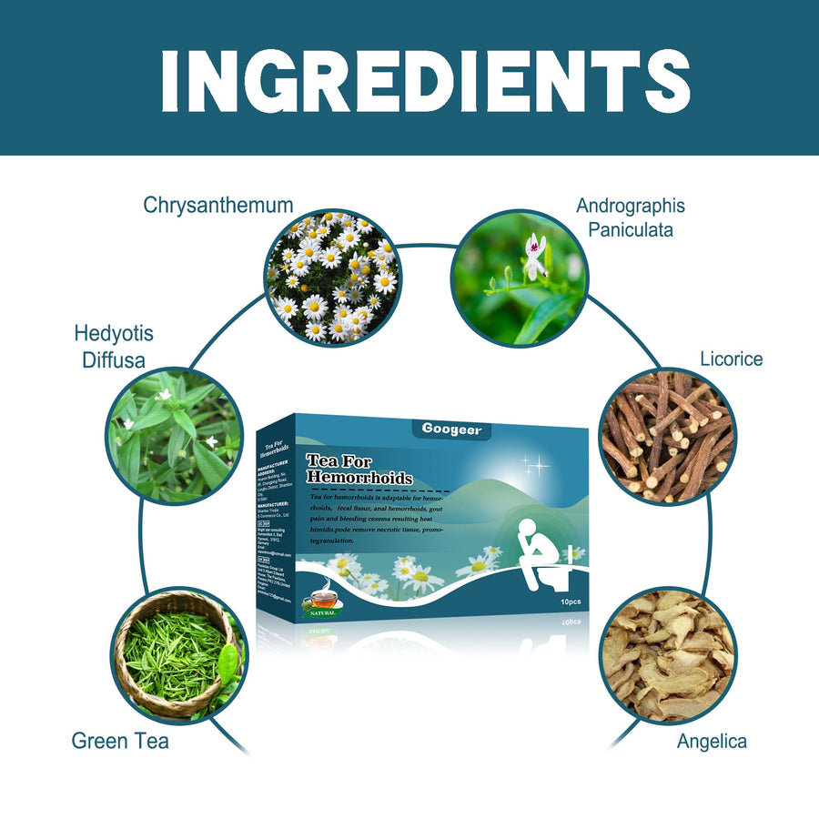 Hemorrhoid Relief Tea — Natural Herbal Blend Soothes Pain