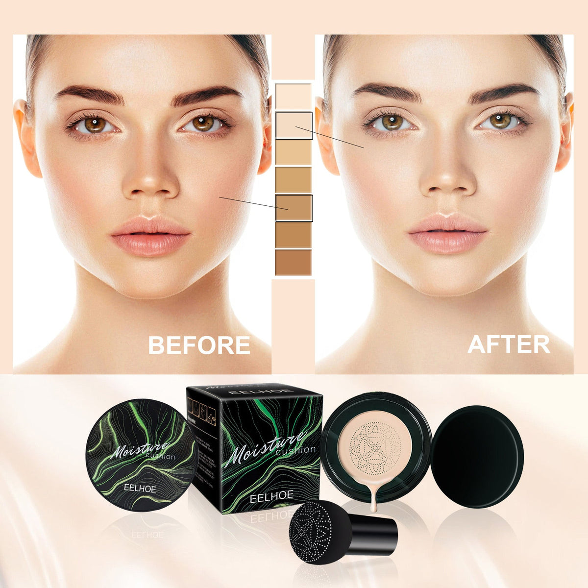 Moisture Cushion Foundation for Brighter-Looking Skin