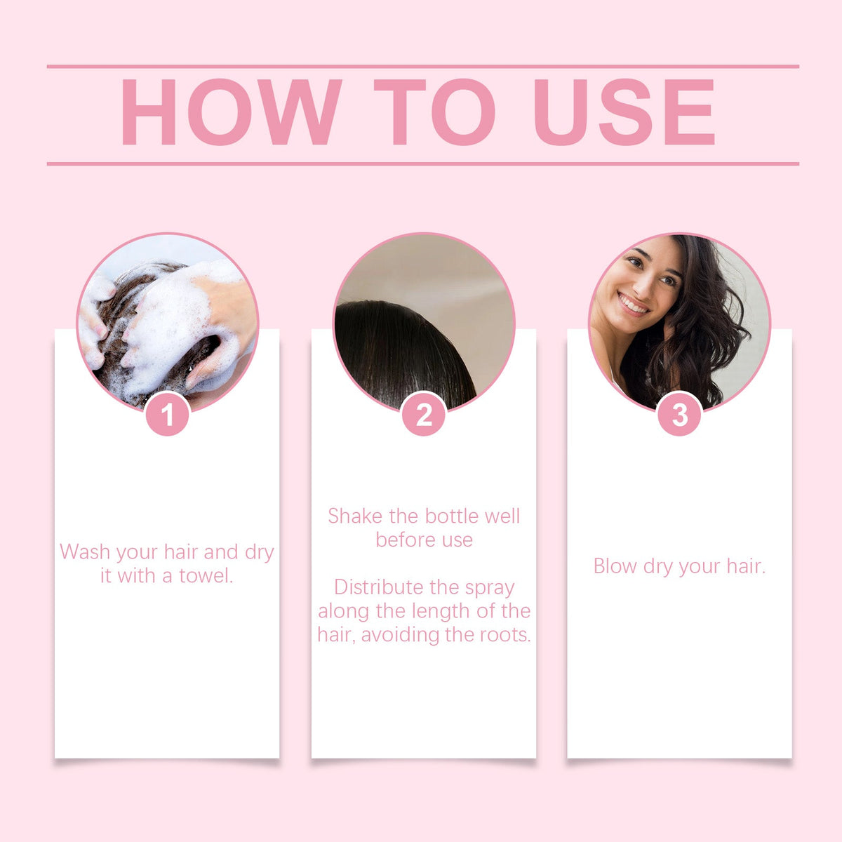 Keratin Hair Conditioner Spray for Smooth, Shiny Hair