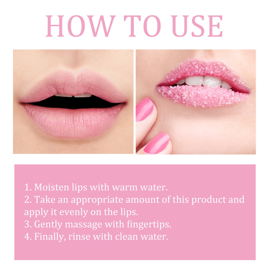 Sugar Lip Scrub for Smoother, Softer-Looking Lips