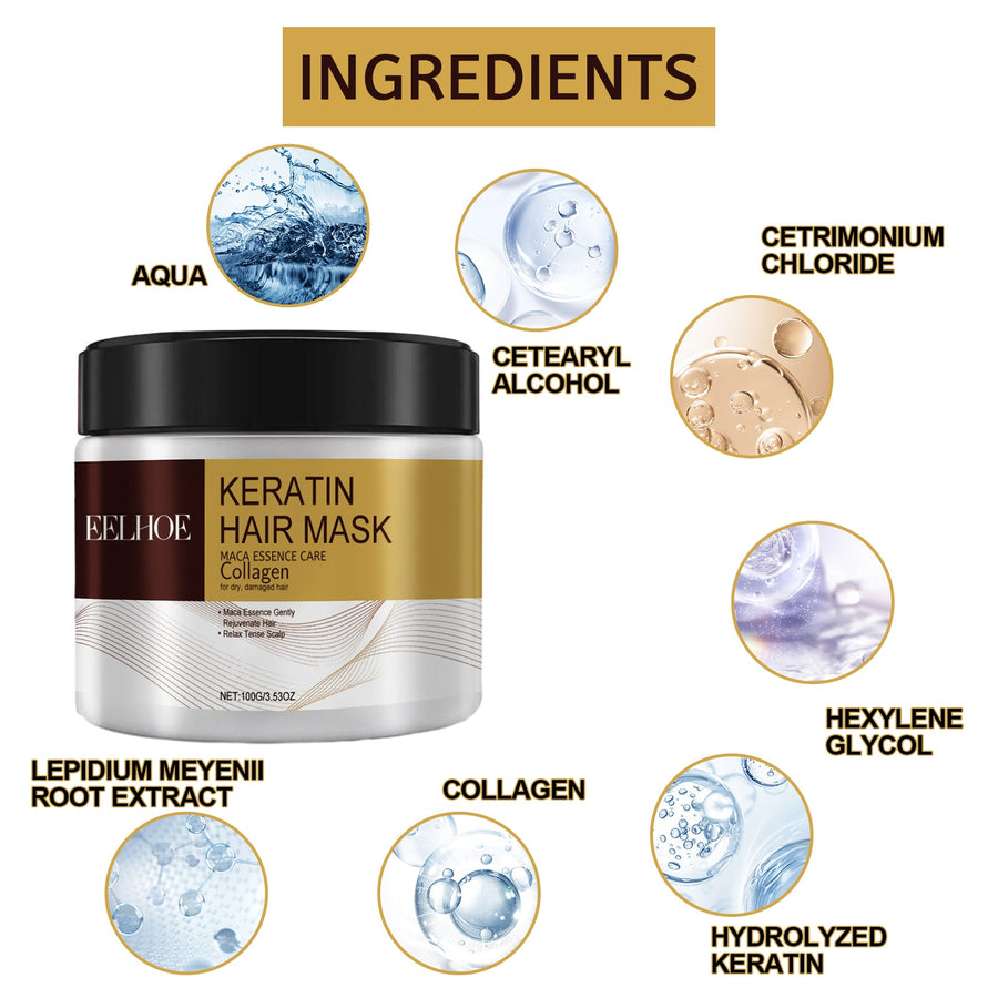 Hair Repair Mask for Deep Moisture & Smoother Hair