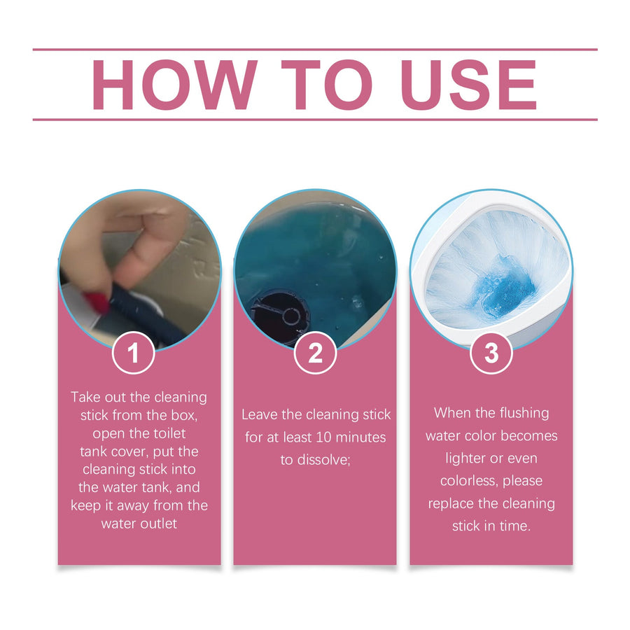 Toilet Cleaning Stick — 99% Clean, Long-Lasting Fresh Scent