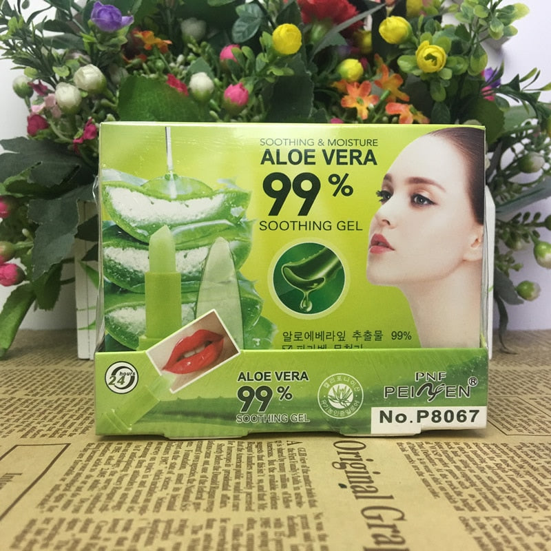 Aloe Vera Color-Changing Lip Balm for Soft Pink Lips