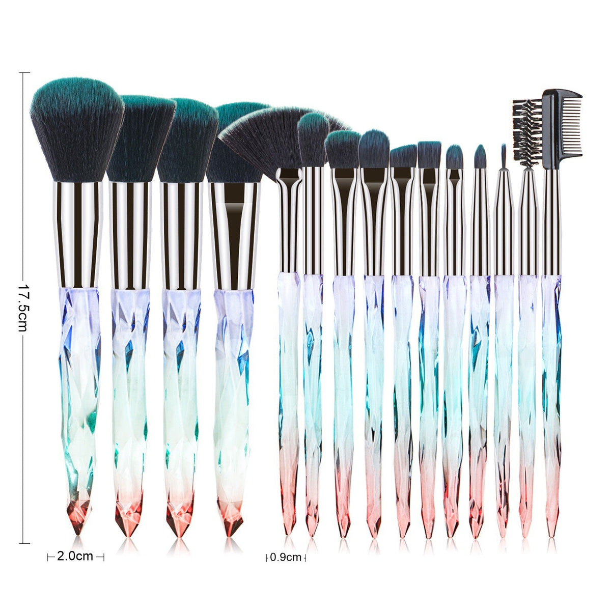 15-Piece Makeup Brush Set for Smooth, Blended Looks