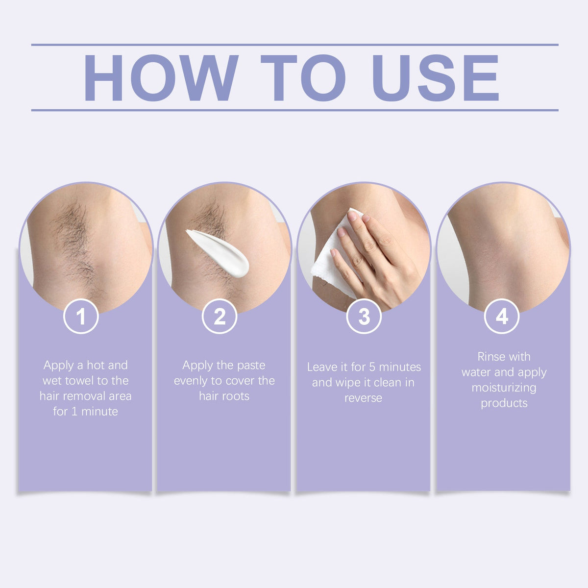 Body Hair Removal Cream for Sensitive Skin, No Razor