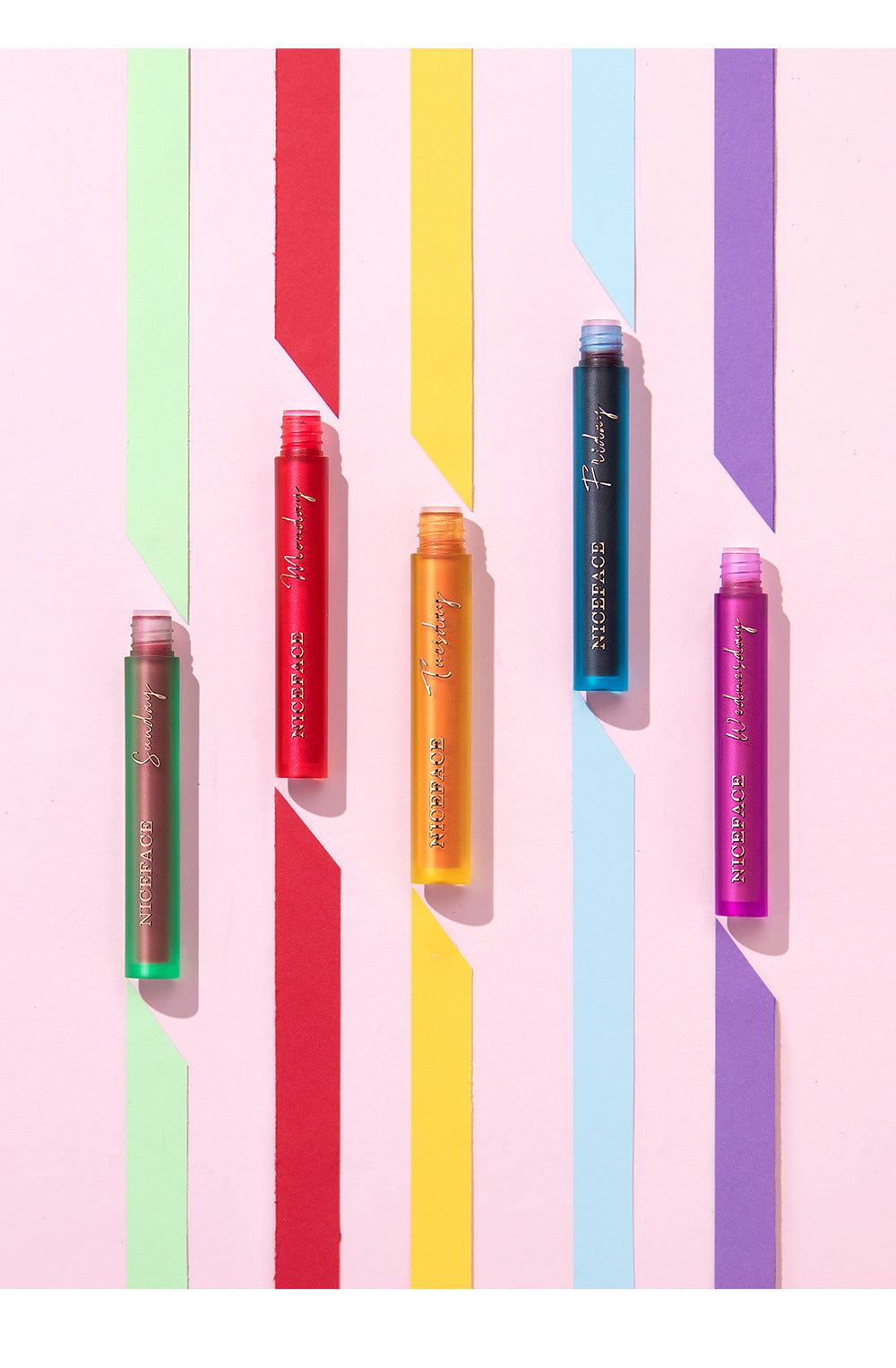 Weekly Lip Gloss Set: 7 Velvet Matte Lip Color Shades