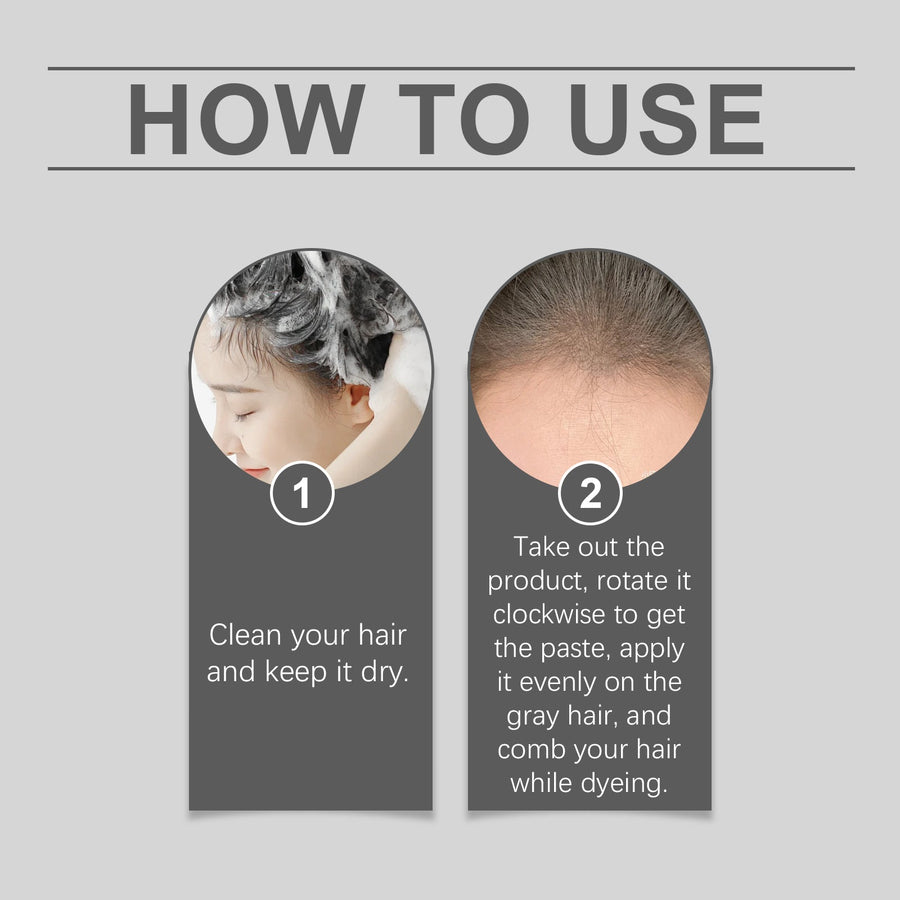 Hair Color Touch-Up Stick for Quick Gray Coverage at Home