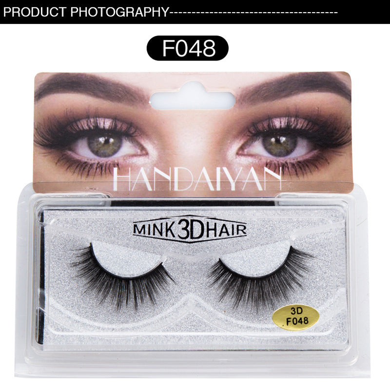 3D False Eyelashes for Dramatic, Curled Eye Volume