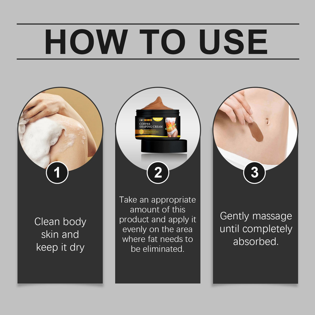 Wiyun Coffee Body Cream for Firming & Cellulite