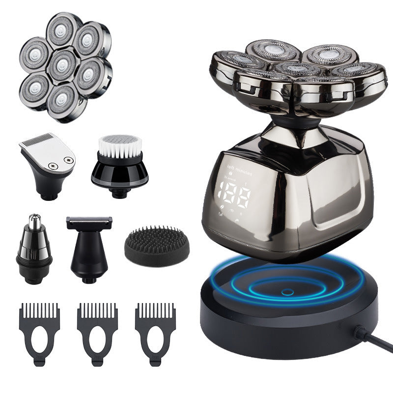 7D Floating Electric Shaver — Wet/Dry, USB Portable