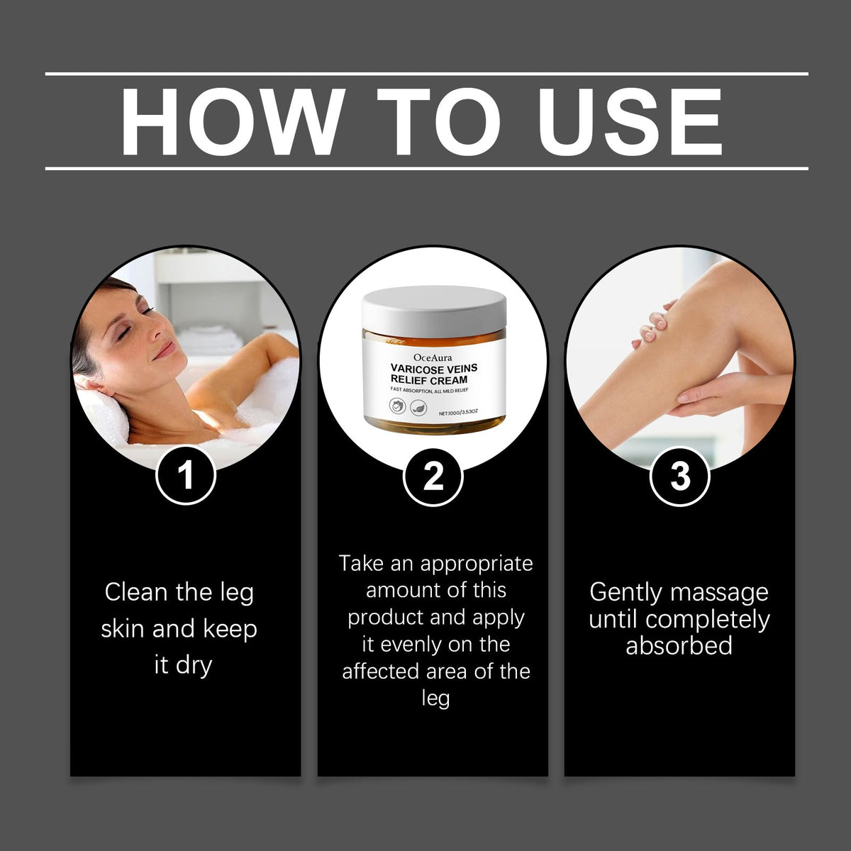 Leg Cream for Cooling Body Care